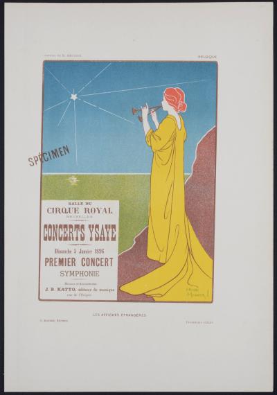 Henri MEUNIER - Concerts Ysaye, 1897 - Lithographie 2