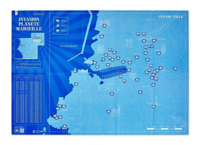 Invader- Carte d’invasion de Marseille N°26 2