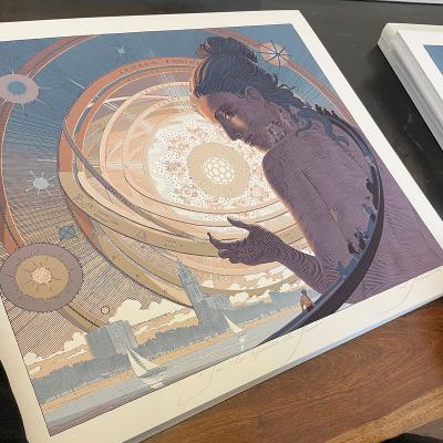 François SCHUITEN et Laurent Durieux - Sur les épaules des Géants, 2022 - Sérigraphie 2