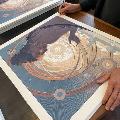 François SCHUITEN et Laurent Durieux - Sur les épaules des Géants, 2022 - Sérigraphie 2