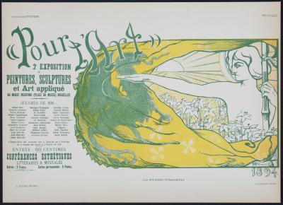 Henri OTTEVAERE - Pour l'art, 1897 - Lithographie 2