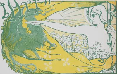 Henri OTTEVAERE - Pour l'art, 1897 - Lithographie 2