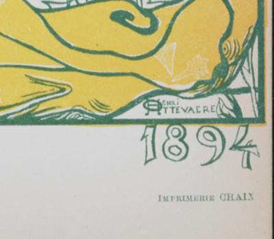 Henri OTTEVAERE - Pour l'art, 1897 - Lithographie 2
