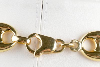 Collier maille grain de café en or jaune 18 carats 2