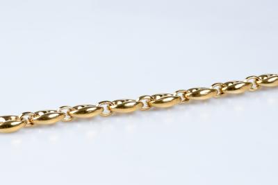 Bracelet maille grain de café en or jaune 18 carats 2