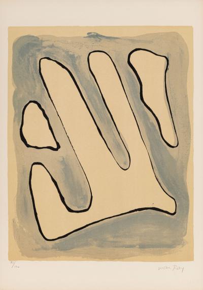 Man RAY - De l’origine des espèces par voie de sélection irrationnelle (#D), 1971 - Original lithograph  (Hand-signed!) 2