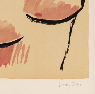 Man RAY - De l’origine des espèces par voie de sélection irrationnelle (#A), 1971 - Lithographie originale (Signée à la main !) 2