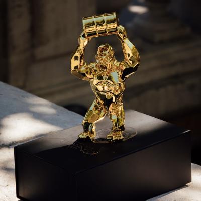 Richard Orlinski (1966) - Kong Oil Spirit (Gold Edition) 2