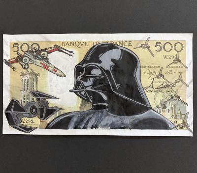 Cisco - Sith Lord, 2024 - Acrylique sur billet 2