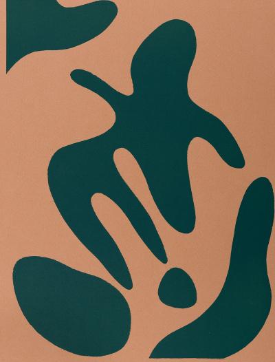 Jean Arp (D’après) - Composition en 2 couleurs, 1959 - pochoir 2