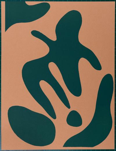Jean Arp (D’après) - Composition en 2 couleurs, 1959 - pochoir 2