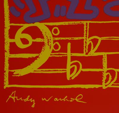 Keith HARING & Andy WARHOL - Montreux Jazz Festival, 1986 - Affiche sérigraphiée 2