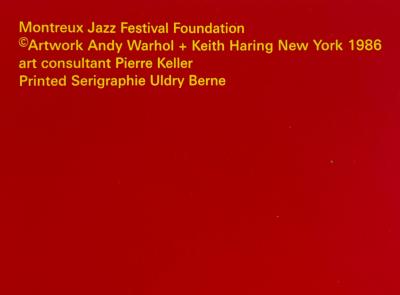 Keith HARING & Andy WARHOL - Montreux Jazz Festival, 1986 - Affiche sérigraphiée 2