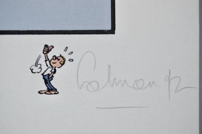 STÉPHANE COLMAN, BILLY THE CAT : HOMMAGE À FRANQUIN, SÉRIGRAPHIE SIGNÉE 2