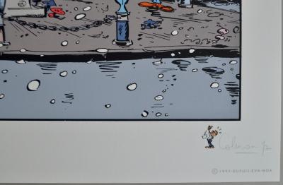 STÉPHANE COLMAN, BILLY THE CAT : HOMMAGE À FRANQUIN, SÉRIGRAPHIE SIGNÉE 2
