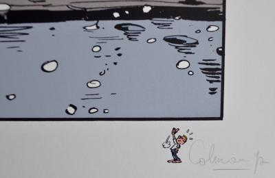 STÉPHANE COLMAN, BILLY THE CAT : HOMMAGE À FRANQUIN, SÉRIGRAPHIE SIGNÉE 2