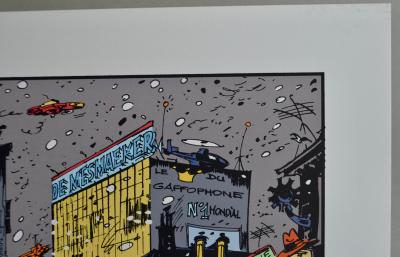 STÉPHANE COLMAN, BILLY THE CAT : HOMMAGE À FRANQUIN, SÉRIGRAPHIE SIGNÉE 2