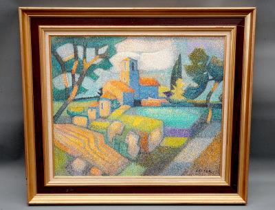GEORGES JOSEPH ZELTER (1938). Provence, paysage au