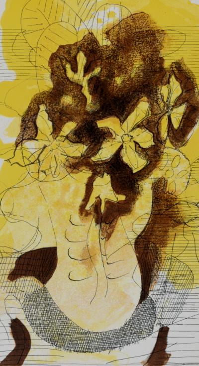 Georges BRAQUE - Bouquet de fleurs II, 1955 - Lithograph in colors on wove paper. 2