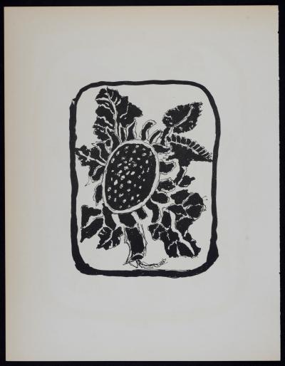 Georges BRAQUE - Bouquet de fleurs II, 1955 - Lithograph in colors on wove paper. 2