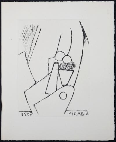 Francis PICABIA - Composition, 1947 - Original etching (Drypoint) 2