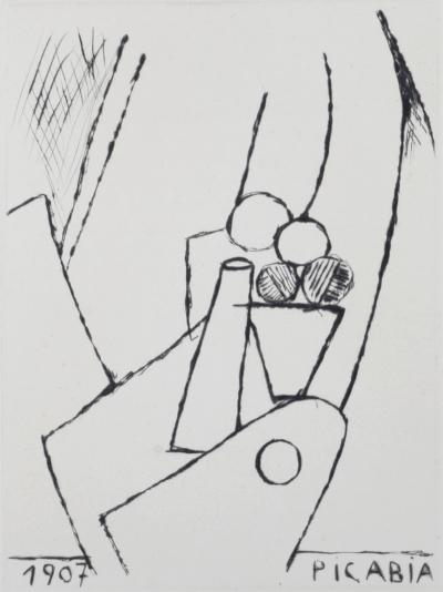 Francis PICABIA - Composition, 1947 - Original etching (Drypoint) 2