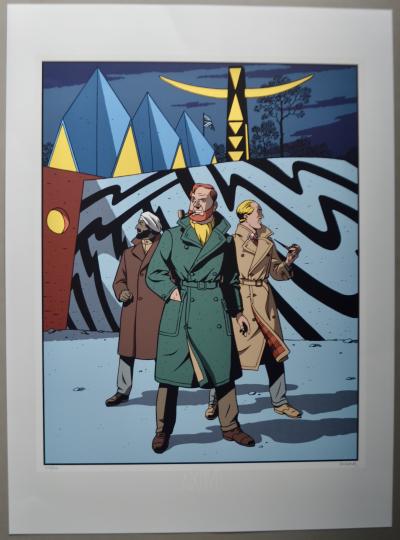 André Juillard - Blake et Mortimer Expo 58 - sérigraphie signée 2