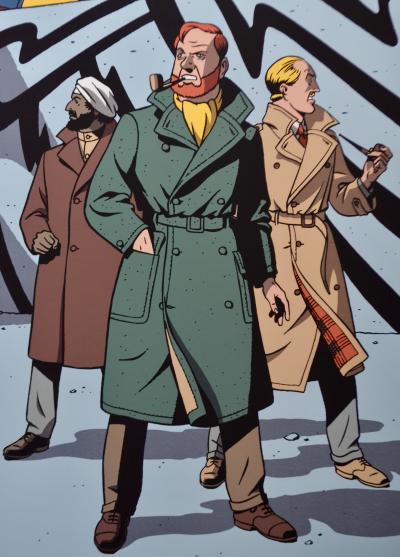 André Juillard - Blake et Mortimer Expo 58 - sérigraphie signée 2