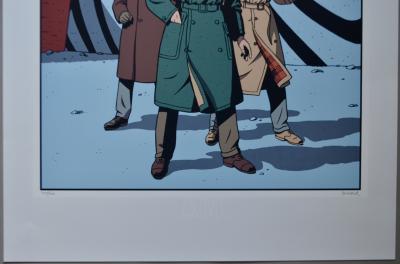 André Juillard - Blake et Mortimer Expo 58 - sérigraphie signée 2