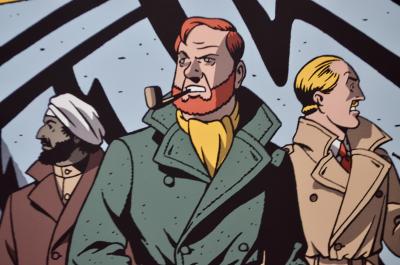 André Juillard - Blake et Mortimer Expo 58 - sérigraphie signée 2