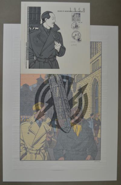 La Marque Jaune - Blake Et Mortimer - Coffret Pixi Avec Le Mur, Boîte Et Certificat