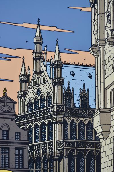 Julliard André - Blake et Mortimer à Bruxelles - La marque jaune 2003 - Sérigraphie 2