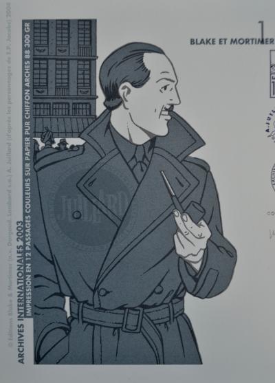Julliard André - Blake et Mortimer à Bruxelles - La marque jaune 2003 - Sérigraphie 2