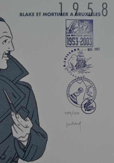 Julliard André - Blake et Mortimer à Bruxelles - La marque jaune 2003 - Sérigraphie 2
