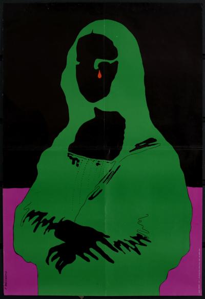Roman CIESLEWICZ - Mona Lisa, 1968 - Grande affiche sérigraphiée (Rare !) 2