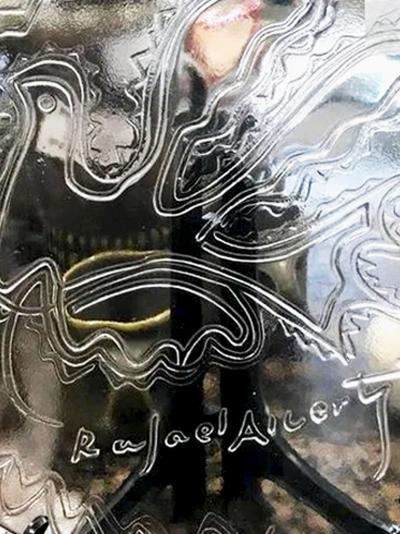 PLAQUE DÉCORATIVE (RAFAEL ALBERTI) Signature Gravée 2