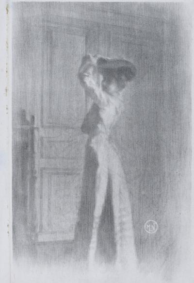 Maurice NEUMONT - Parisienne, 1904  - Original lithograph on Chine paper. 2