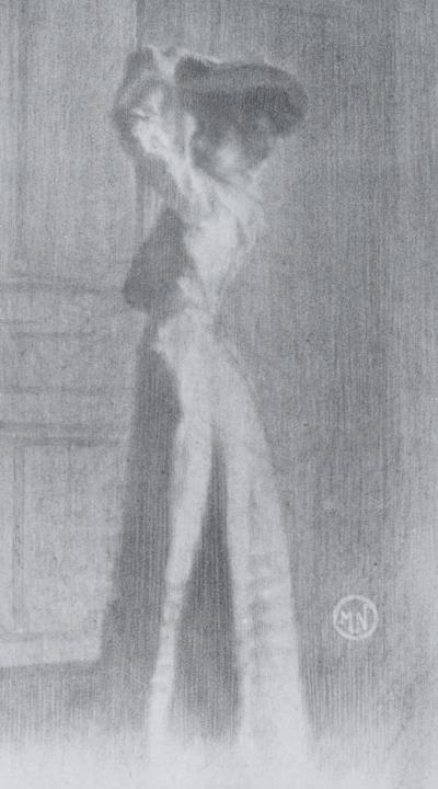 Maurice NEUMONT - Parisienne, 1904  - Original lithograph on Chine paper. 2