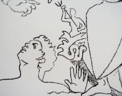 Jean COCTEAU : Pêcheur, Abondance de la mer - Lithographie signée 2