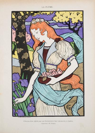 Eugène GRASSET - Exposition d'Art Décoratif, 1900 - Lithograph & Pochoir (Scarce!) 2