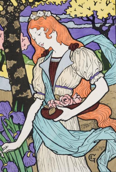 Eugène GRASSET - Exposition d'Art Décoratif, 1900 - Lithograph & Pochoir (Scarce!) 2