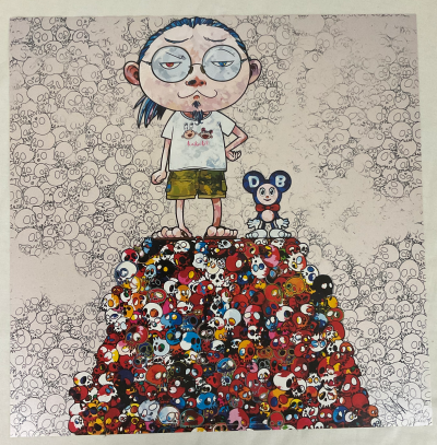 Takashi Murakami - DOB & Me: On the Red Mound of the Dead, 2013 - Impression offset 2
