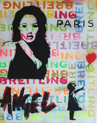 SPACO - Angel Paris , 2022 - Technique mixte sur toile 2