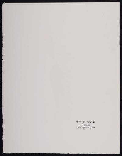 Apel.les FENOSA - Tramontane, 1972  - Original lithograph 2
