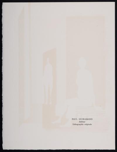 Paul GUIRAMAND - Intérieur, 1972 - Original lithograph on Vélin paper. 2