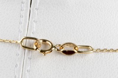 Collier et pendentif saphir de couleur vert  bleu ciel en or jaune 18 carats 2