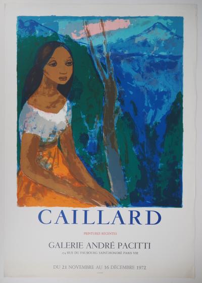 Christian Hugues CAILLARD - Femme au paysage - Lithographie 2