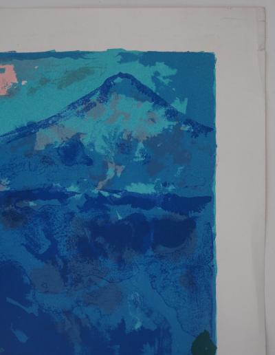 Christian Hugues CAILLARD - Femme au paysage - Lithographie 2