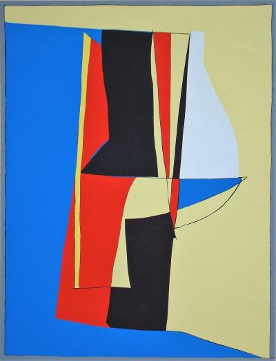Richard MORTENSEN - Composition abstraite, 1955 - Sérigraphie originale signée et numérotée 2