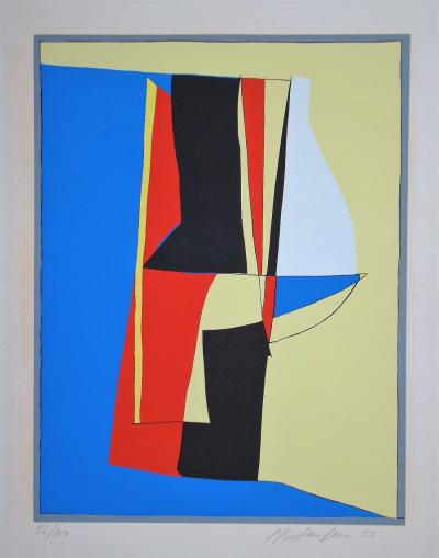 Richard MORTENSEN - Composition abstraite, 1955 - Sérigraphie originale signée et numérotée 2